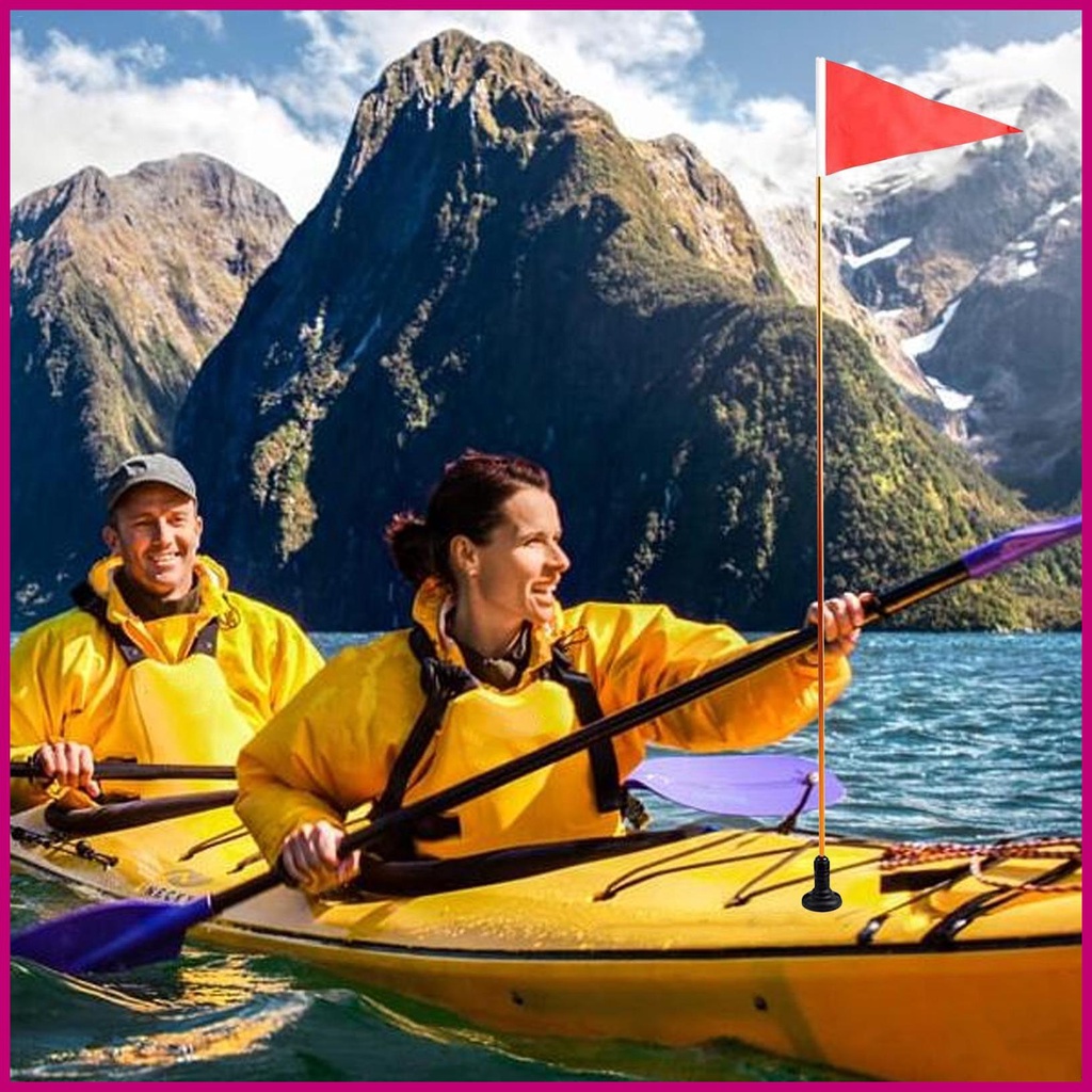 Kayak Visibility Flag Track Mount Safety Flag Kayaking Visibility Kit
