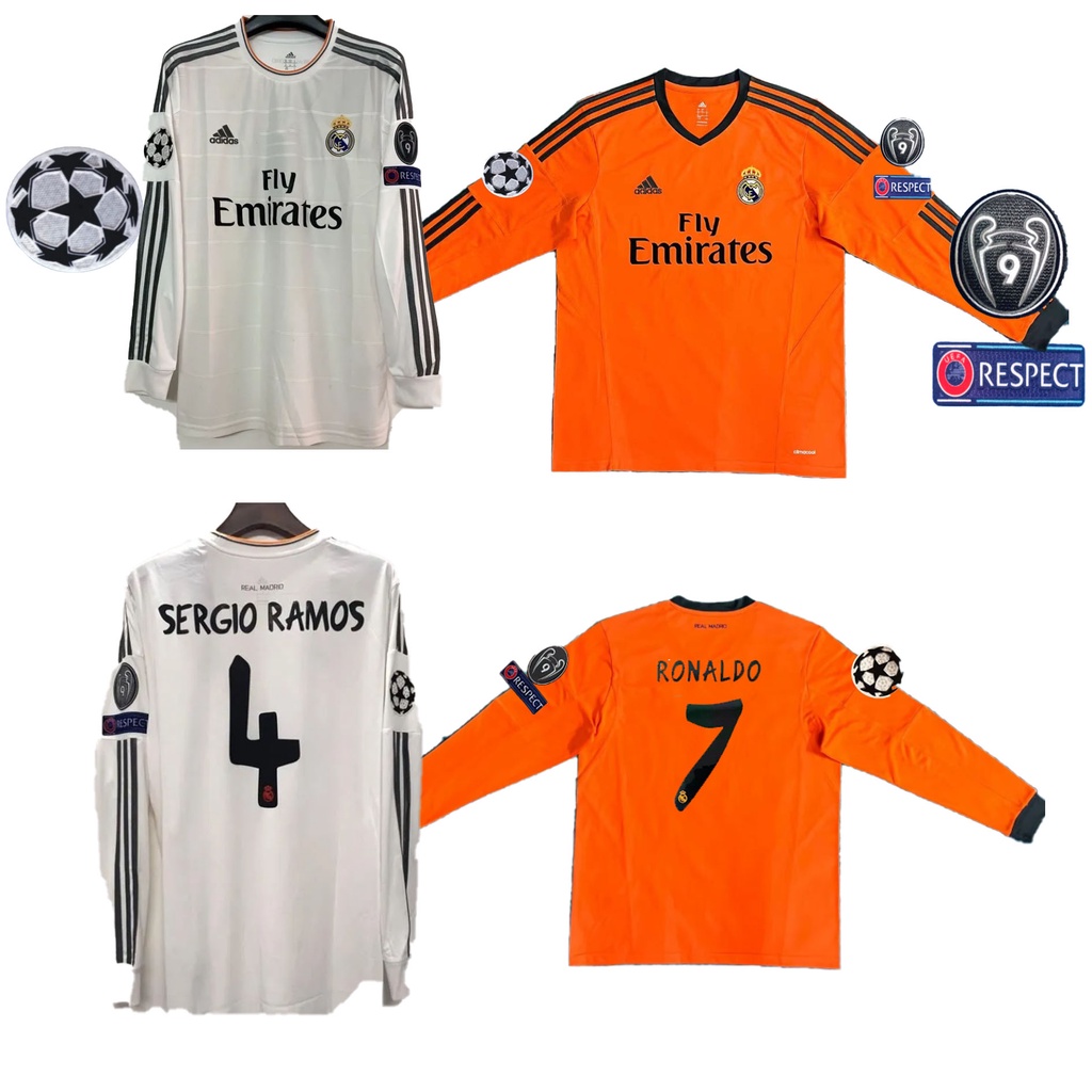 [Retro Issue] 13 14 real madrid long sleeved RONALDO ramos soccer