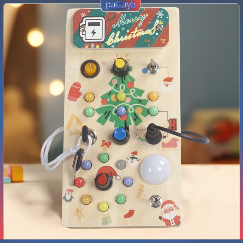 {pattaya} Educational Light Switch Board Cause and Effect Toy for Kids