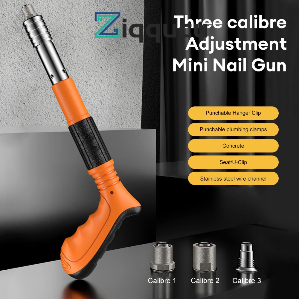 ZIQQUCU Manual Mini Steel Nail Gun 3 Gears Power Adjustable Wall Nail ...