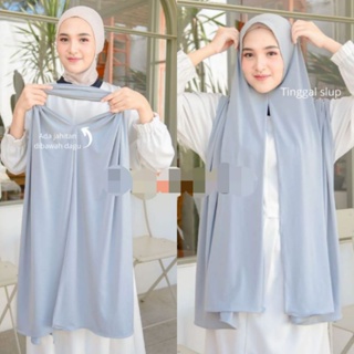 Muslim Women's Instant Hijab Scarf Premium Jersey Cotton Stretchable  Pashmina Ironless Rectangular Tudung