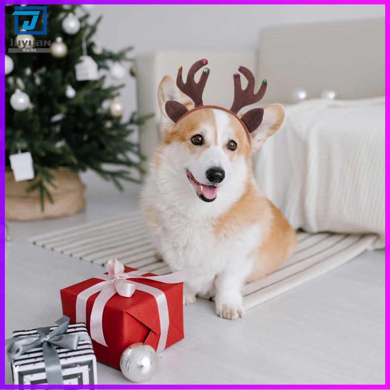 Decorative Adorable Party Dog Reindeer Costume Christmas Dog Headband