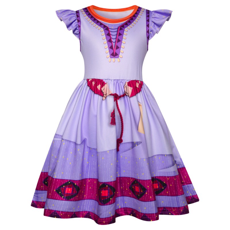 Wish Asha Dress Princess Costume for Kids Girl Clothes Cosplay ...