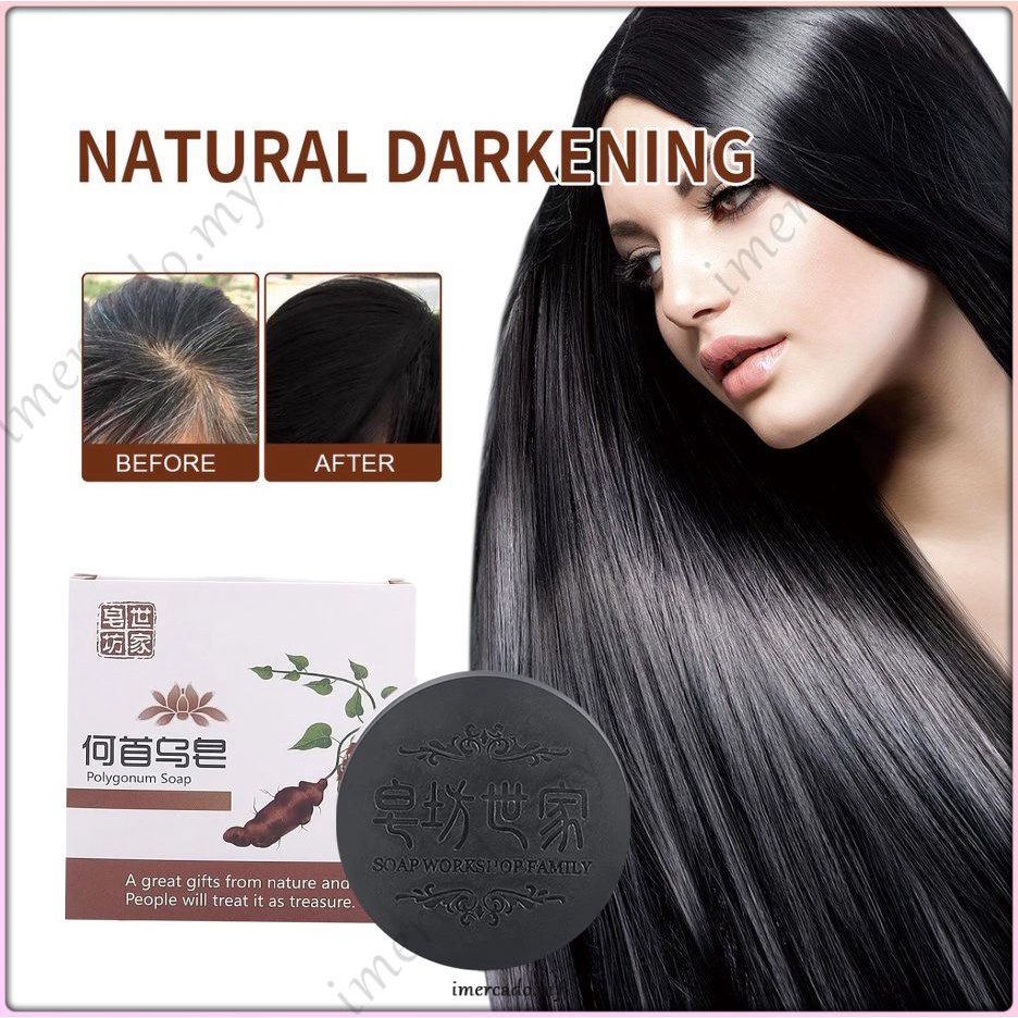 COD Jaysuing 100g Hair Darkening Shampoo Soap Bar Natural Hair ...