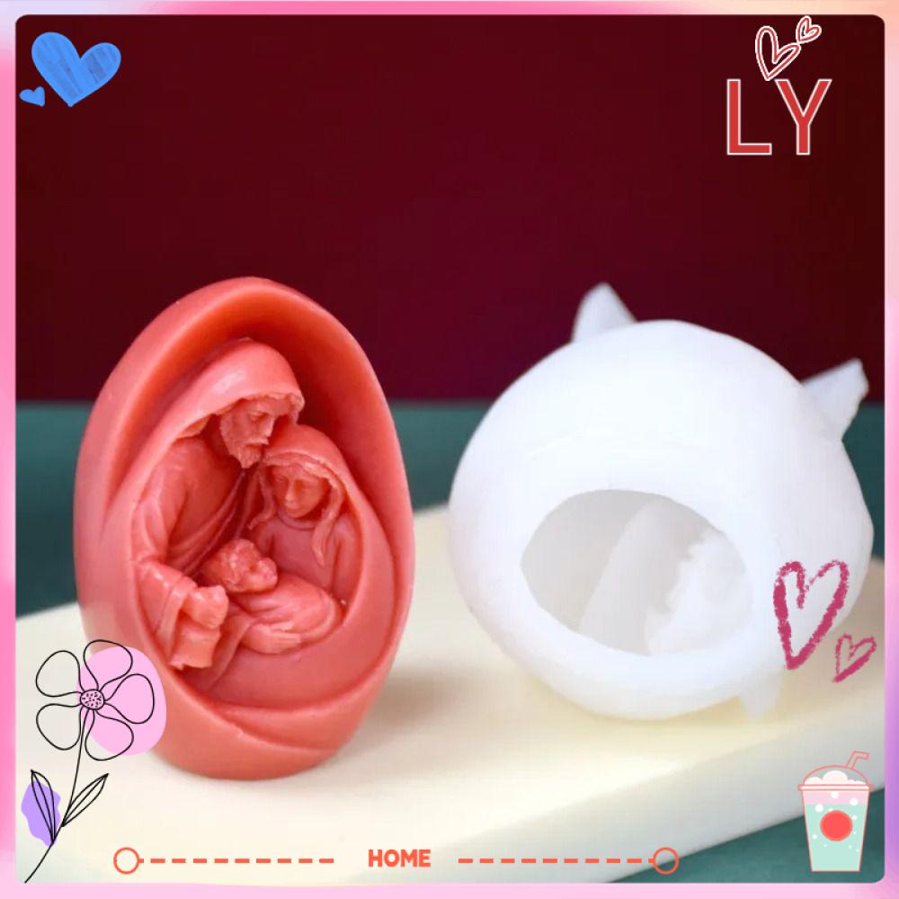 LYHOME Silicone Mould, Catholic Virgin Mary Candle Mold, Christmas