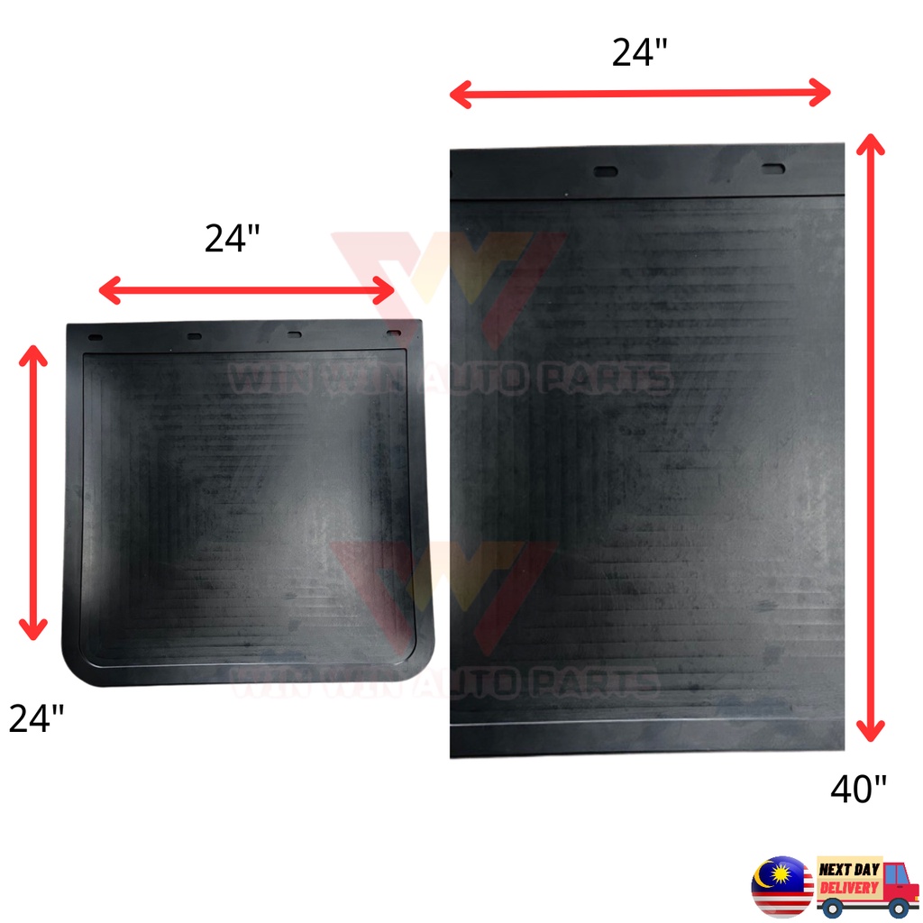 PVC MUDFLAP UNIVERSAL 4X4 24”x24” 3 TAN LORRY TRAILERS VAN TRUCKS
