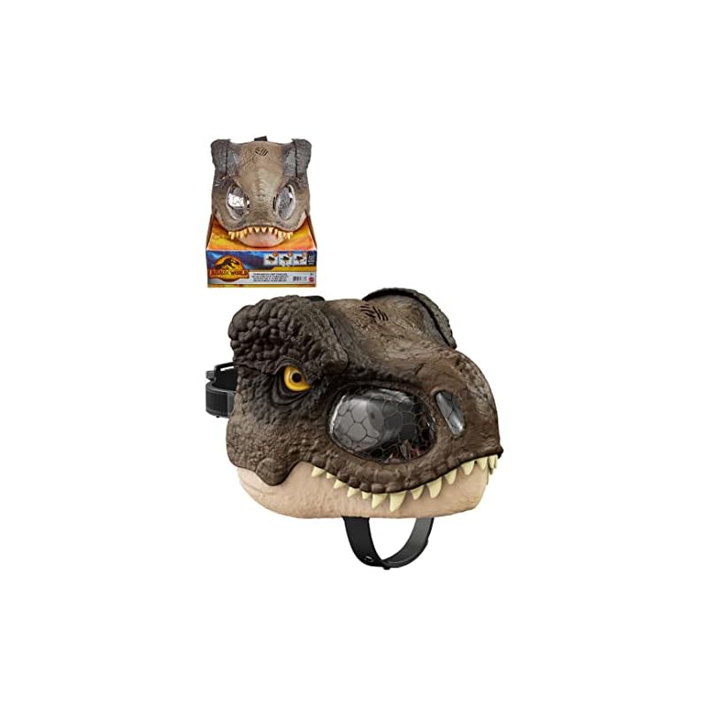 Mattel JURASSIC WORLD - The New Reign - Sound & Action! T-Rex Mask ...