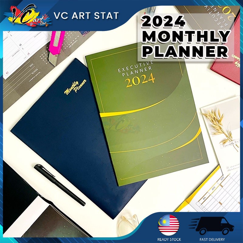 VC Art 2025 A4 Size Executive Planner PVC Cover / Card Cover Diary