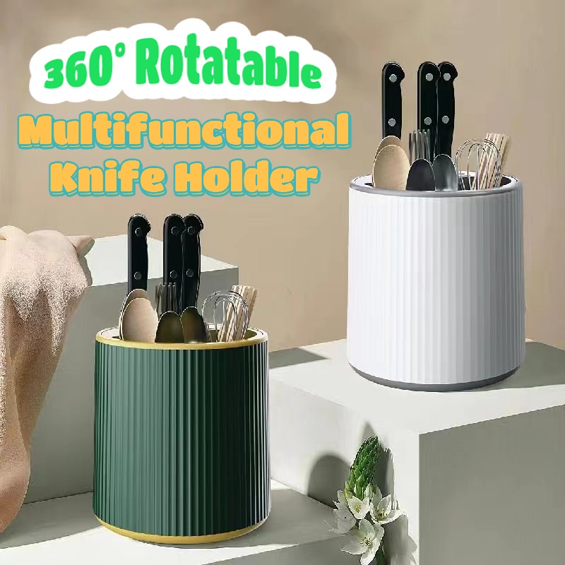 360° Rotating High-Value Multifuntion Knife Chopstick Spoon Fork Holder ...