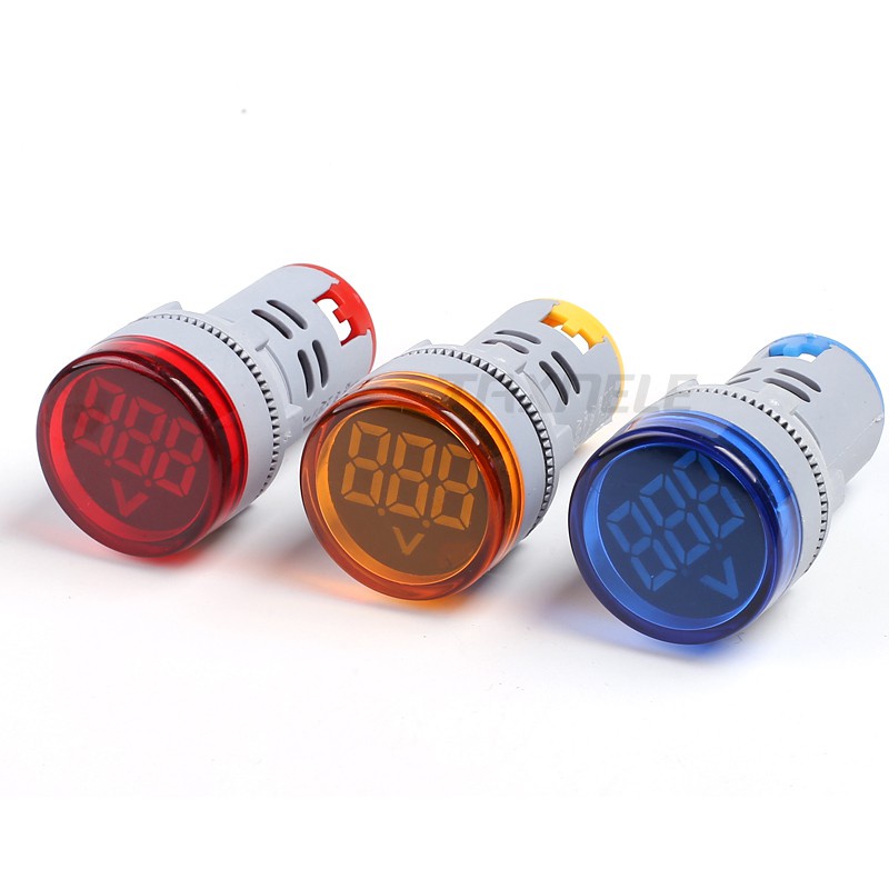 22mm AC60500V LED Large Display Voltage Meter Digital Gauge Volt