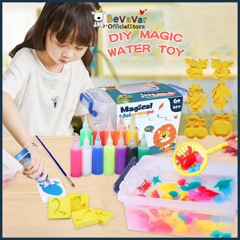 BEVAVAR Magic Water Elf Set DIY Slime Toys for Kids Girls Handmade