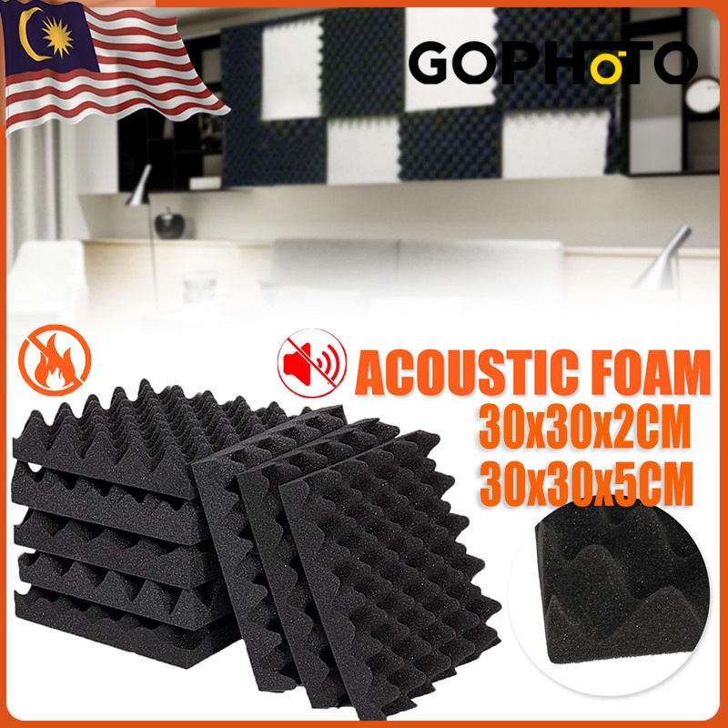 30x30x2/5cm Studio Acoustic Foam Sound Proofing Acoustic Panel Sound ...