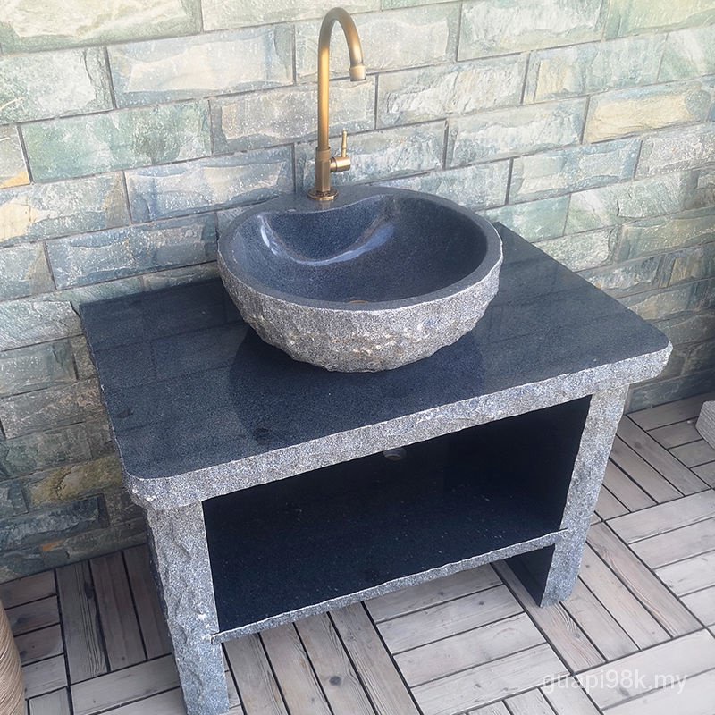 Stone Column Basin Outdoor Wash Basin Courtyard Wash Basin Outdoor Wash ...