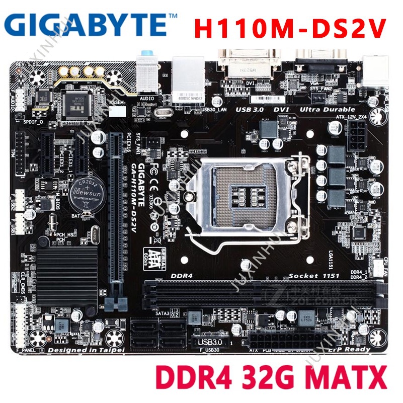 GIGABYTE H110MDS2V H110MS2 H110MDS2 Desktop Motherboard GAH110M
