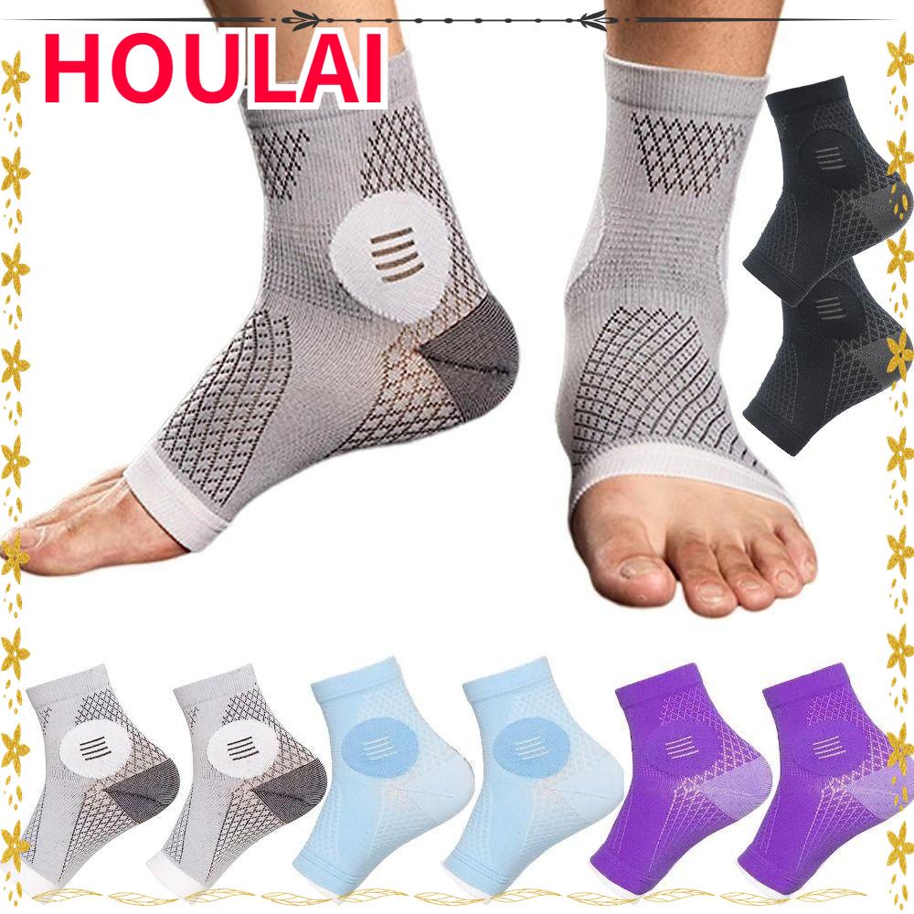 HOULAI Neuropathy Socks, Nylon Purple Color Soothe Relief Compression ...