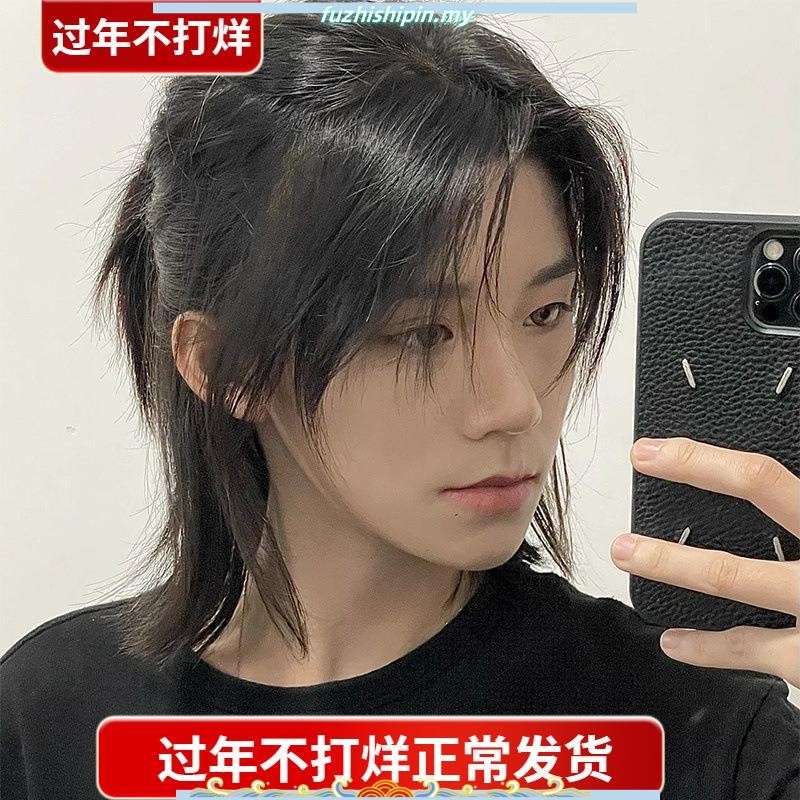 men HOTSELLING topi rambut palsu lelaki rambut palsu lelaki 2024 wig ...