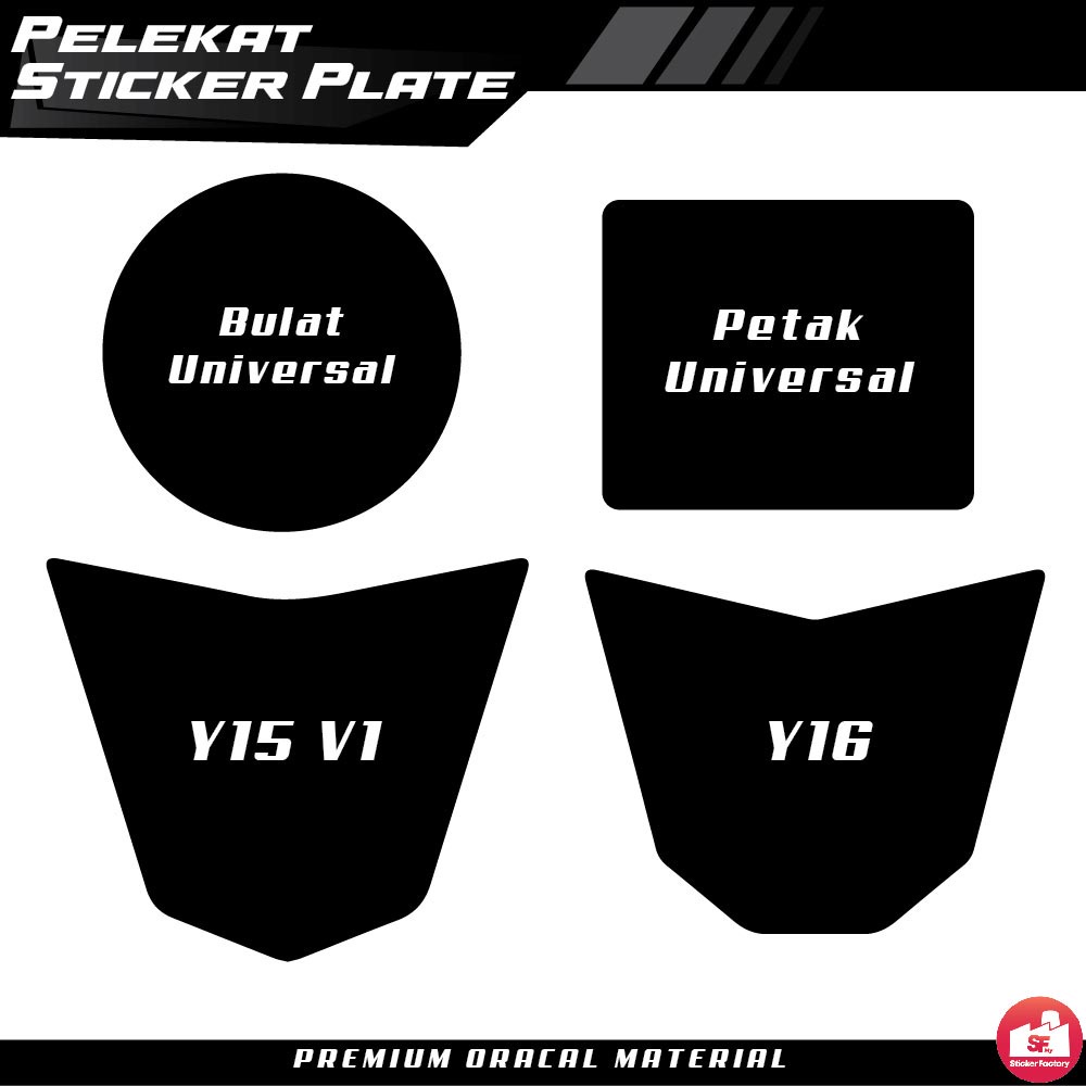 Sticker Background Hitam Number Plate Motor Depan Shopee Malaysia