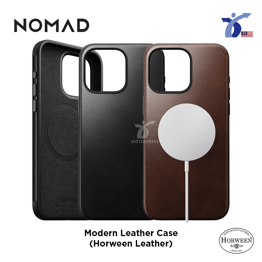 Nomad Modern [[HORWEEN]] Leather Case (MagSafe) Compatible For IPhone ...