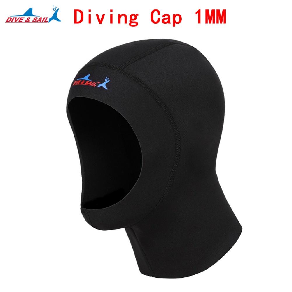 Puteer 3mm Neoprene Diving Wetsuit Diving Cap Hood Diving Mask and ...