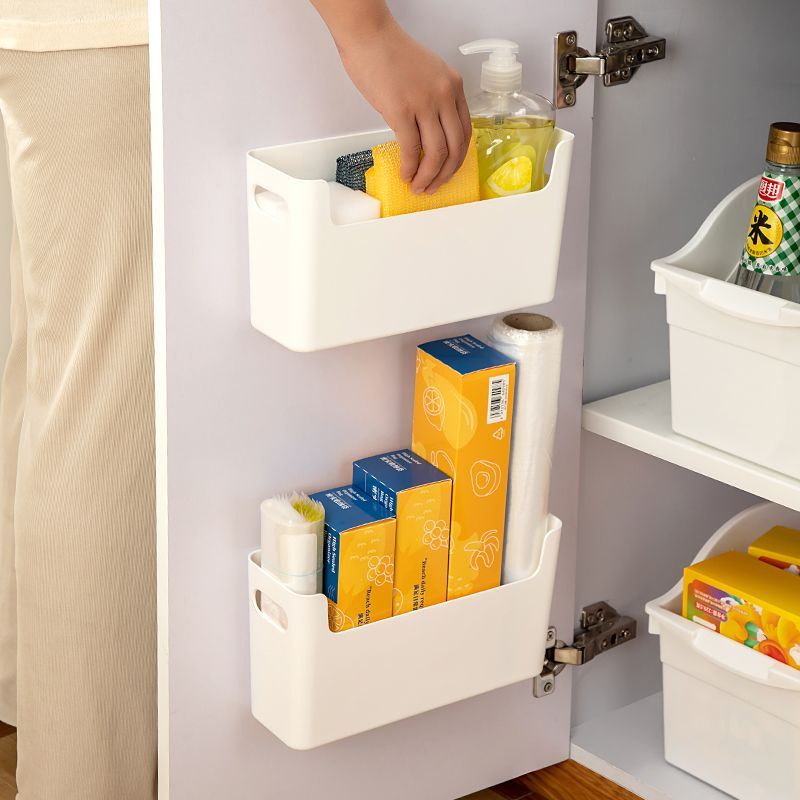 Kitchen WallMounted Storage Box Inner PerforationFree