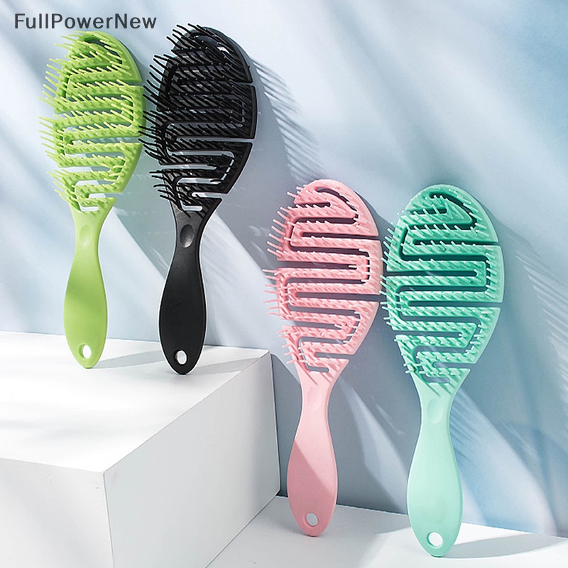 Full Hollow Out Hair Brush Scalp Massage Combs Hair Styling Detangler Fast Blow Drying