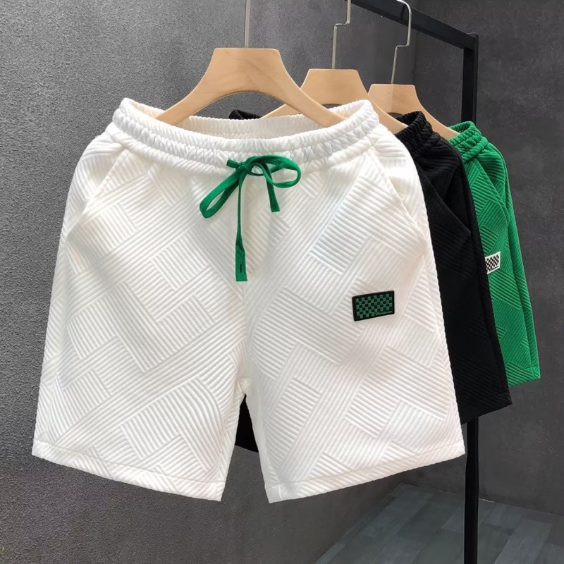 White Casual Short Pants Men Fashion Loose Drawstring Sport Shorts Men ...