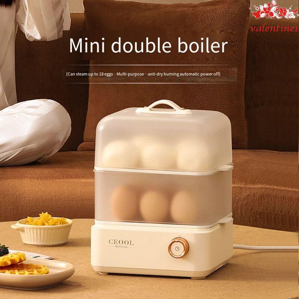 VALENTINE1 Egg Cooker, Automatic Power Off Timed Electric Egg Boiler, Portable 200W Steamer Egg