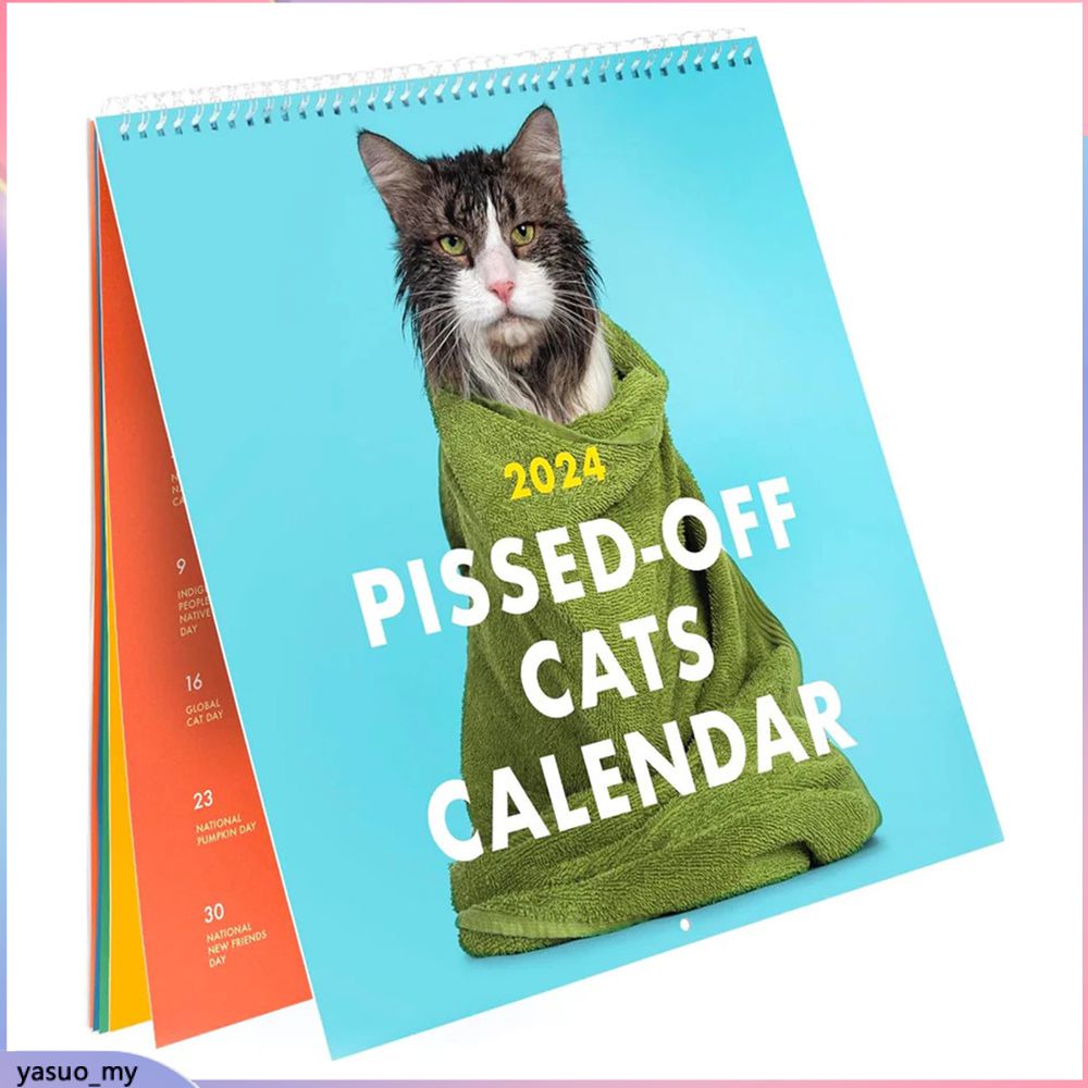 New Year Calendar Cat Calendar Fun And Stylish Holiday Gift 2024 New