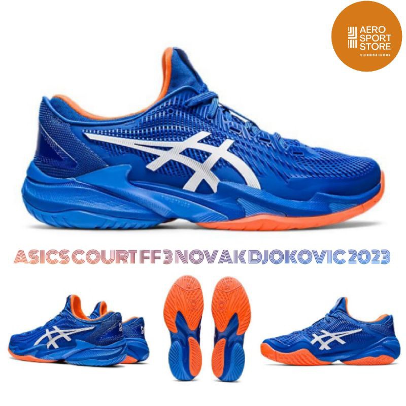Asics court FF 3 Novak djvic men tennis shoes 2023 / white