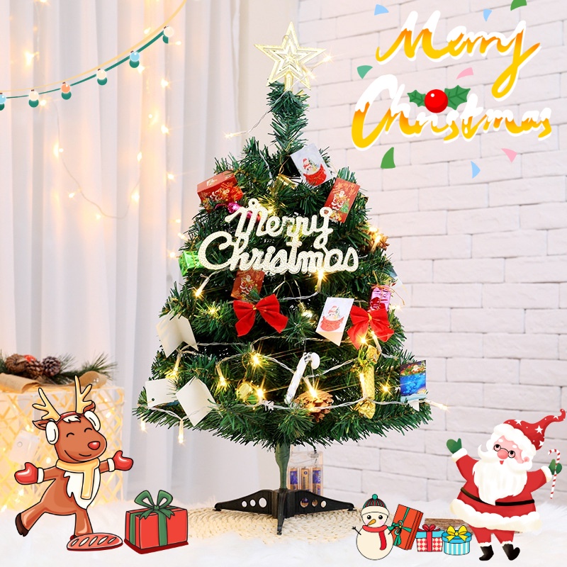 Mini Christmas Tree with Lights Christmas Decorations Shopping Mall