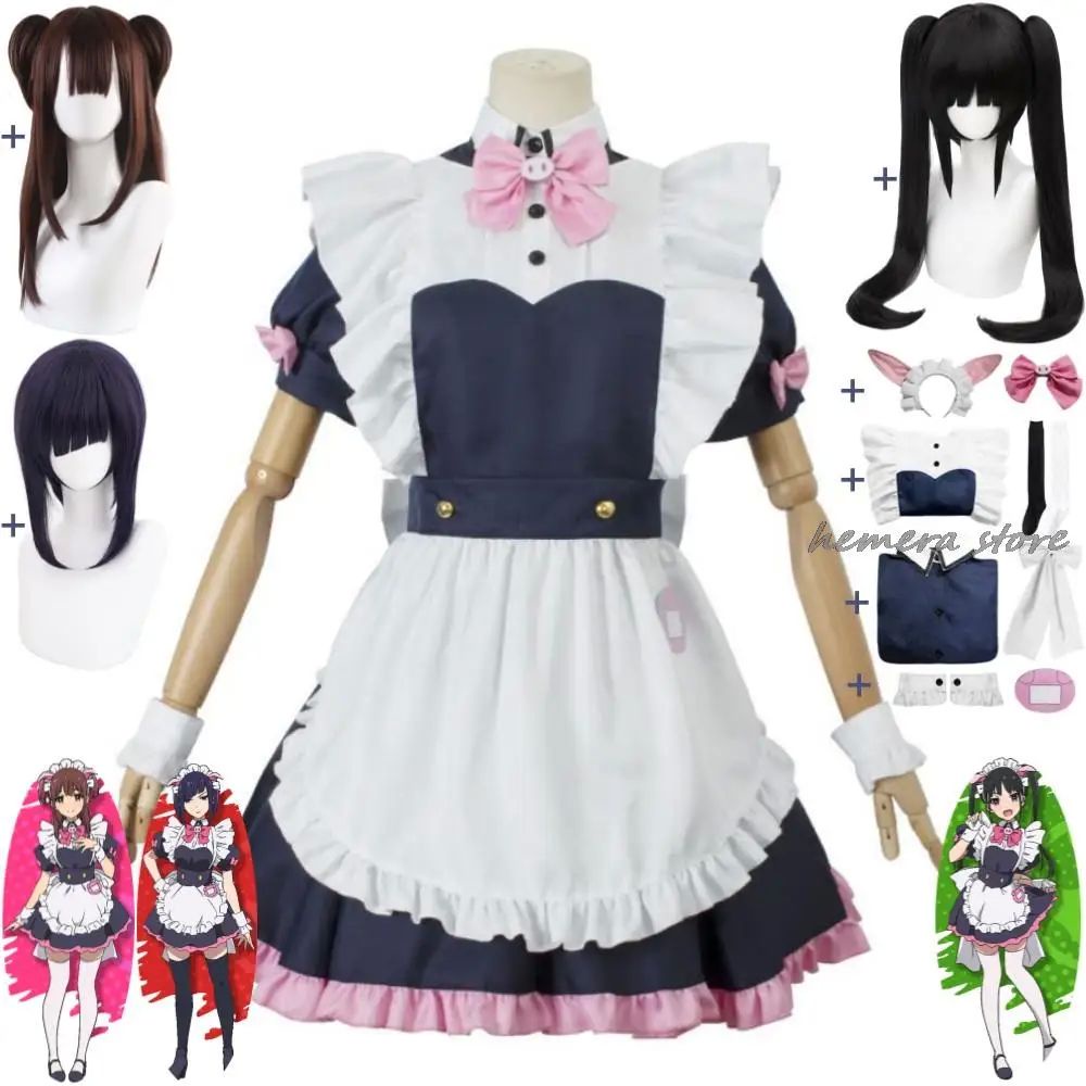 Anime Akiba Maid War Wahira Nagomi Mannen Ranko Hiiragi Yume Cosplay