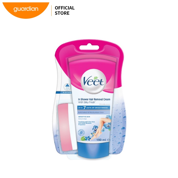 Veet In Shower Sensitive Skin Cream 150ml Shopee Malaysia