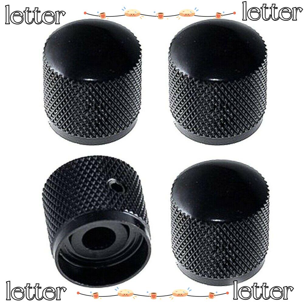 LETTER 4 PCS Tone Control Knobs Black Wrench Volume Dome Knobs | Shopee ...