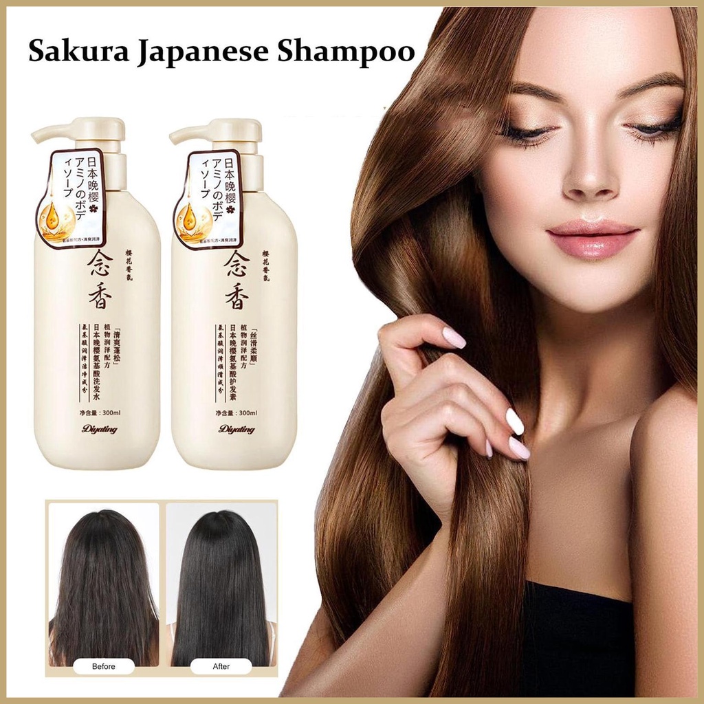 Japanese Shampoo Nourishing Scalp Sakura Shampoo Japan Shampoo 300ml