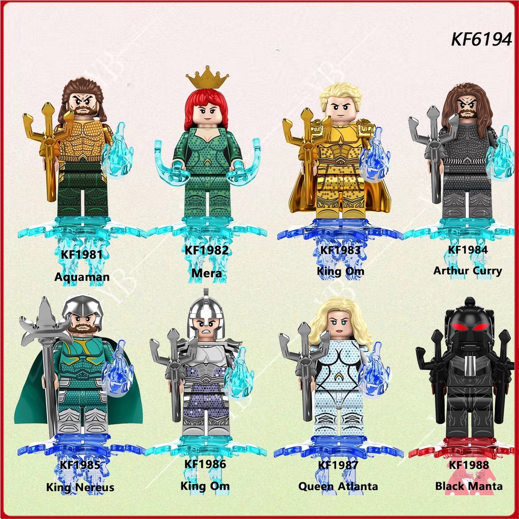 Children's construction toys superhero series Superman Aquaman building ...