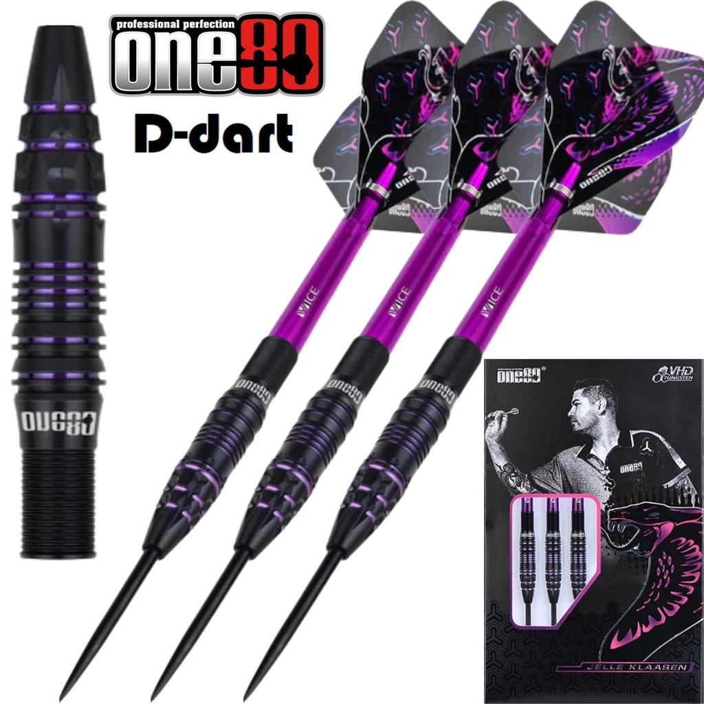 ONE80 Jelle Klaasen V2 VHD 90% Steel Tip Darts