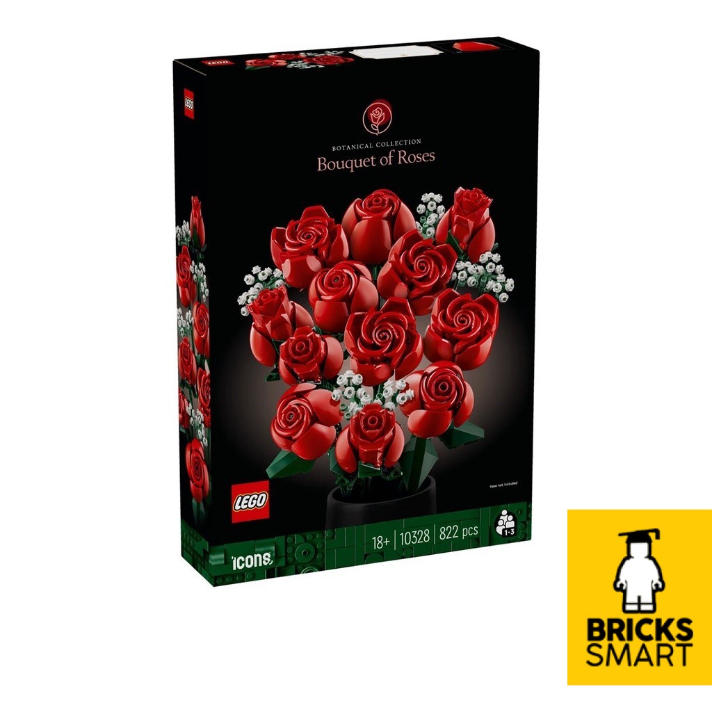 LEGO 10328 ICONS Bouquet of Roses Building Set (822 Pieces) | Shopee ...