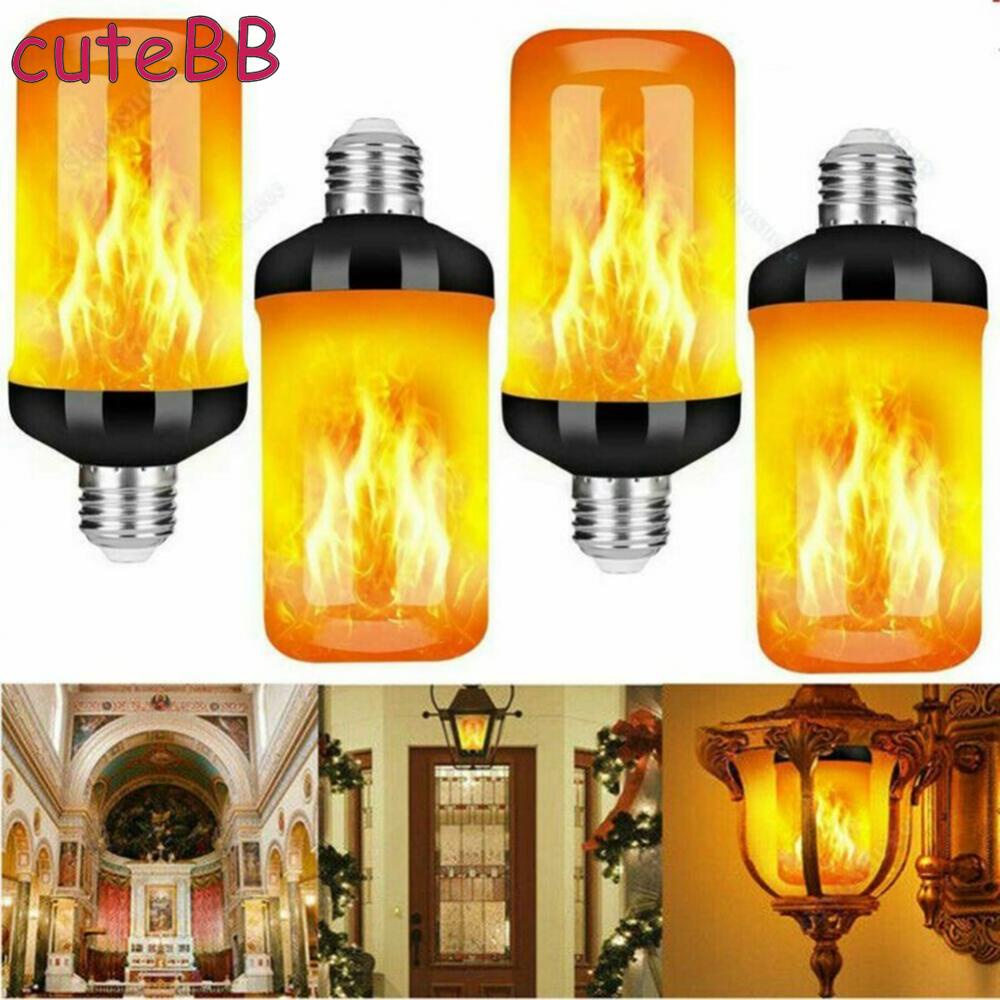 Stylish Fire Effect LED Bulb Flickering Flame Lamp Energy Saving Decor ...