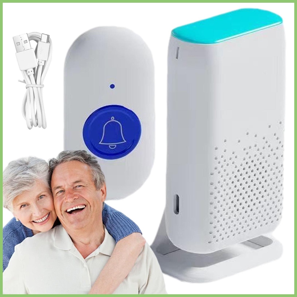 Elderly Alert Call Button IP68 Waterproof Rechargeable Smart Call Bell