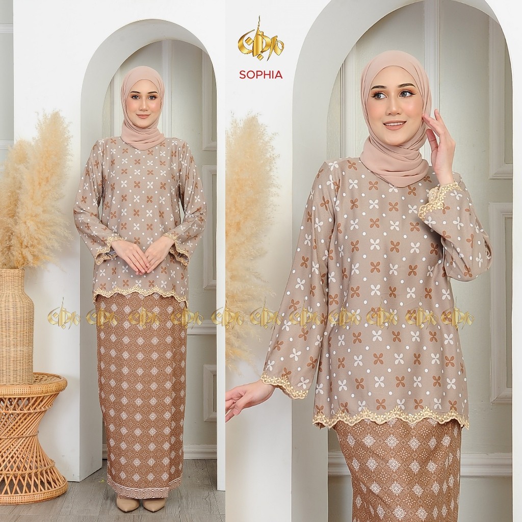 ARIANA SOPHIA KURUNG KEDAH/MINI MUSLIMAH RAYA DOBBY SUTERA SULAM ...