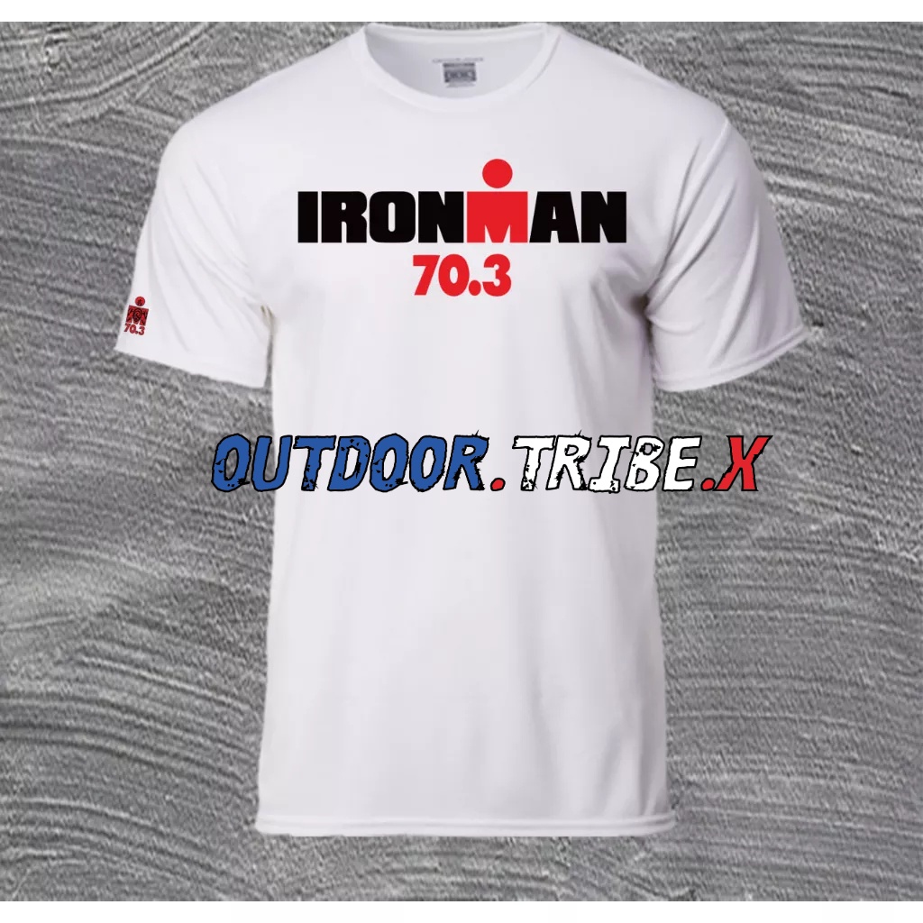 IRON MAN life Wall climbing Hiking and Trail Running camping Drifit Shirt IM BSC 70.3 Shopee Malaysia