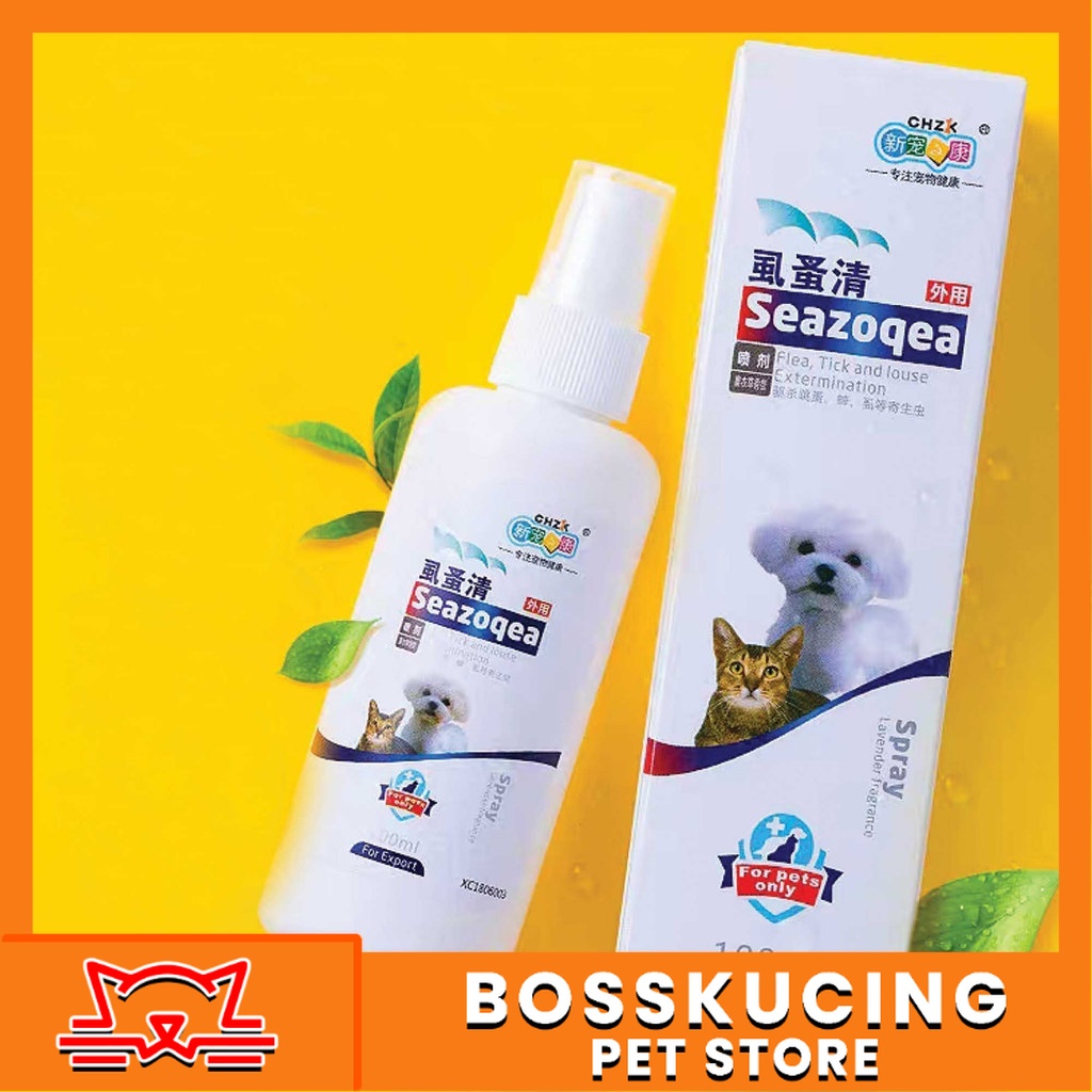 Pet Mite Clean Kill Flea Mite Fungus Spray (100ml) Shopee Malaysia