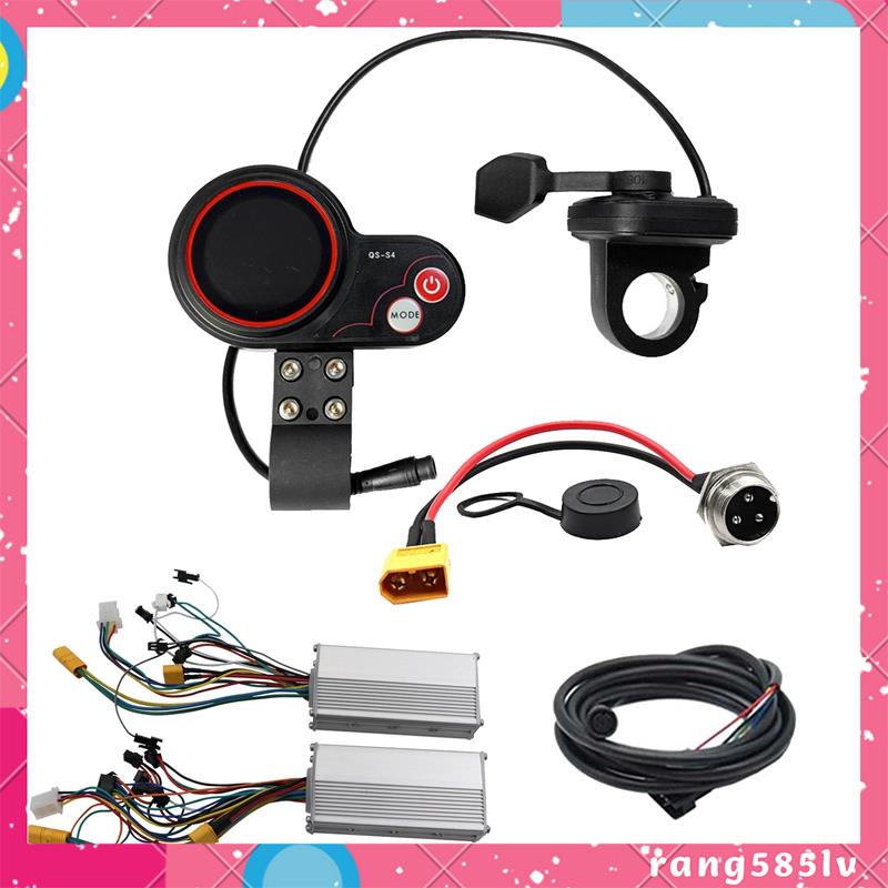 QSS4 72V Thumb Throttle LCD Display 6PIN Kit+48V 800W Dual Drive