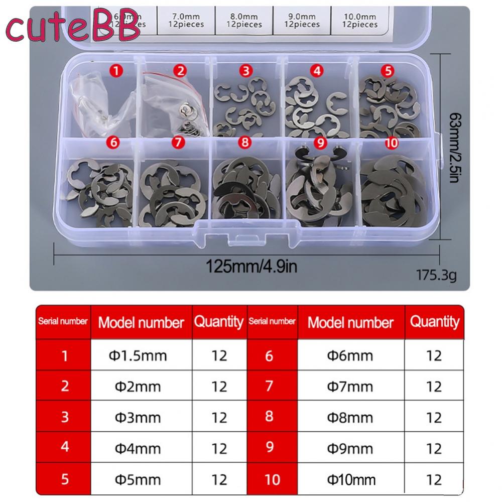EClip Washers For Shaft Fastener Hardware Split Washers Kit Assortment