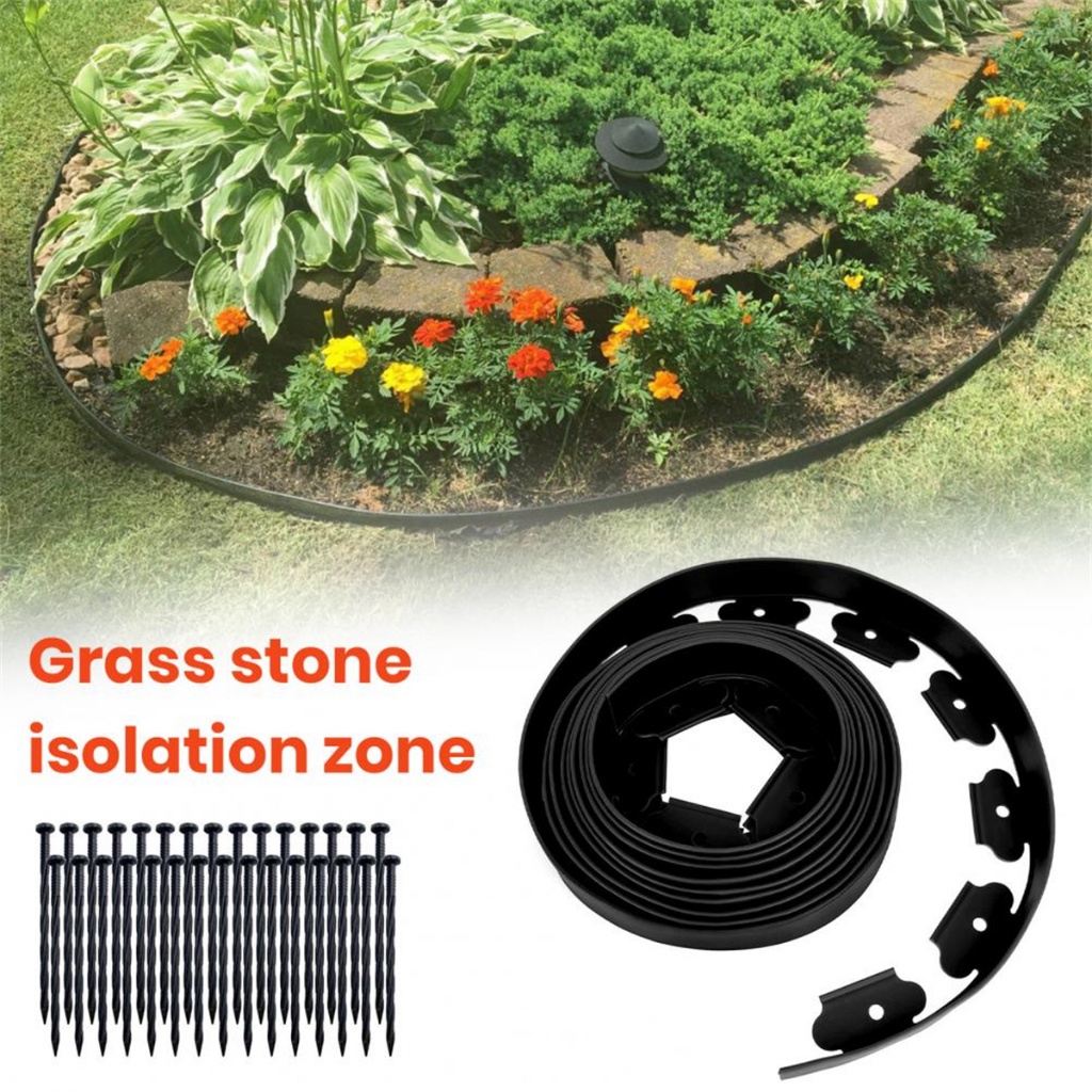 Garden Border 10M Recyclable Lawn Border Garden Edging Border Grass Edging Fence Lawn Edging