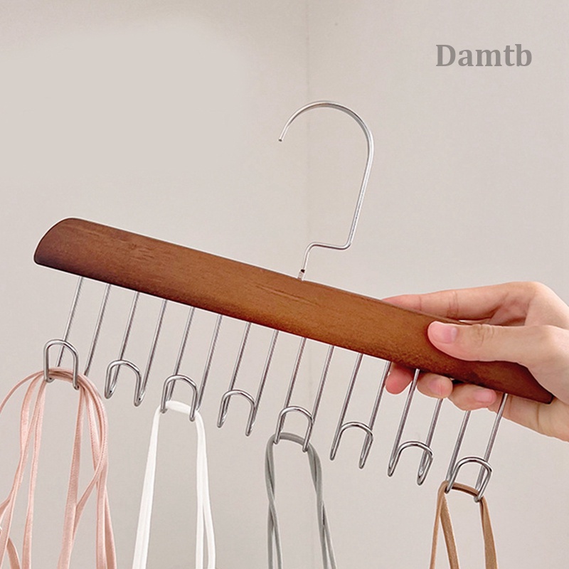 Multifunctional Wooden Drying Rack Belts Rack Tie Hanger Scarf Holder ...