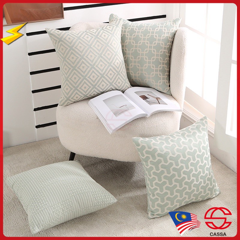 Cassa MUJI Sofa Pillow Cushion Geometric Simple Throw Pillow Living Room Sofa Back Pillow Shopee Malaysia