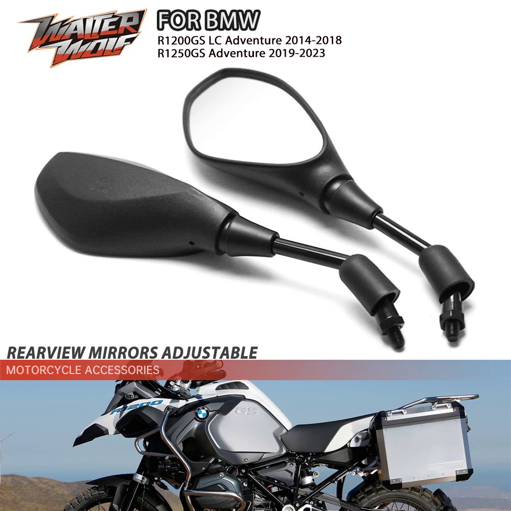 Motorcycle Rearview Mirrors Adjustable For BMW R1250GS R1200GS LC ...