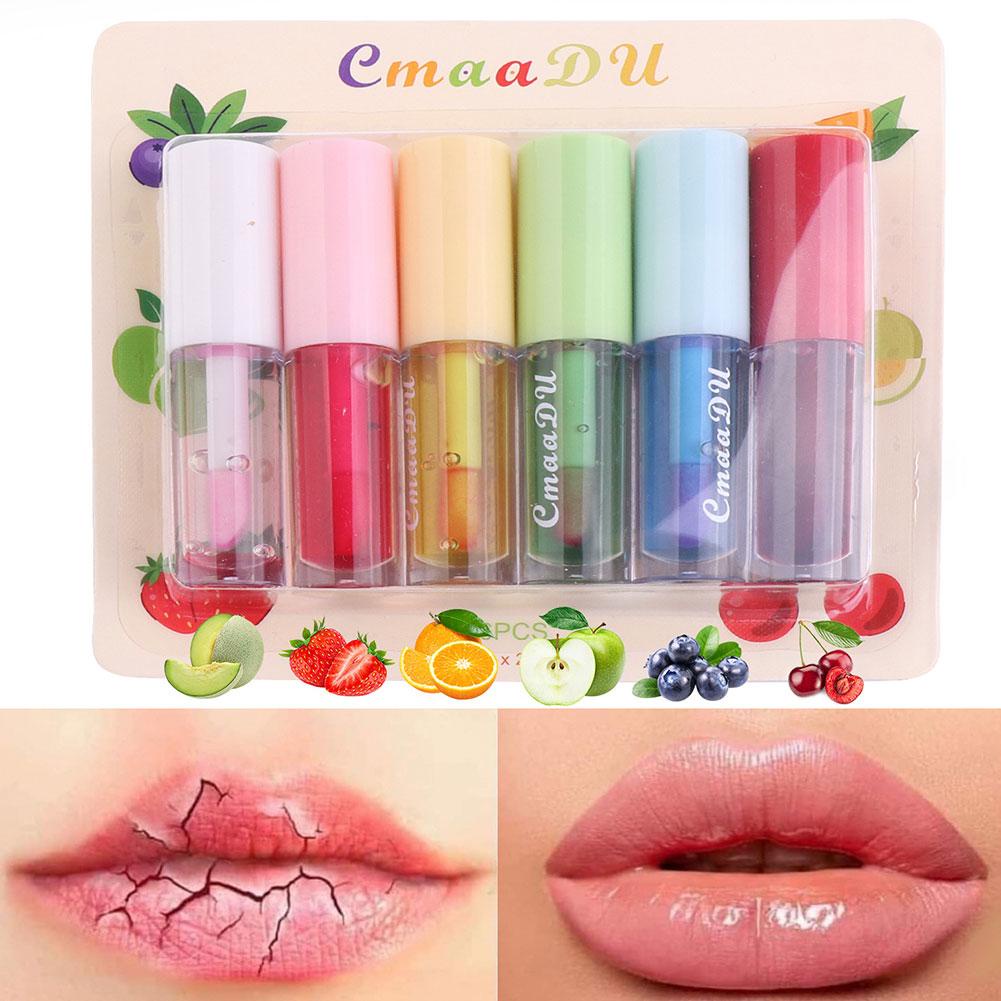 CmaaDu Color Changing Lip Oil Glaze Hydrating Shine Lip Gloss Natural ...