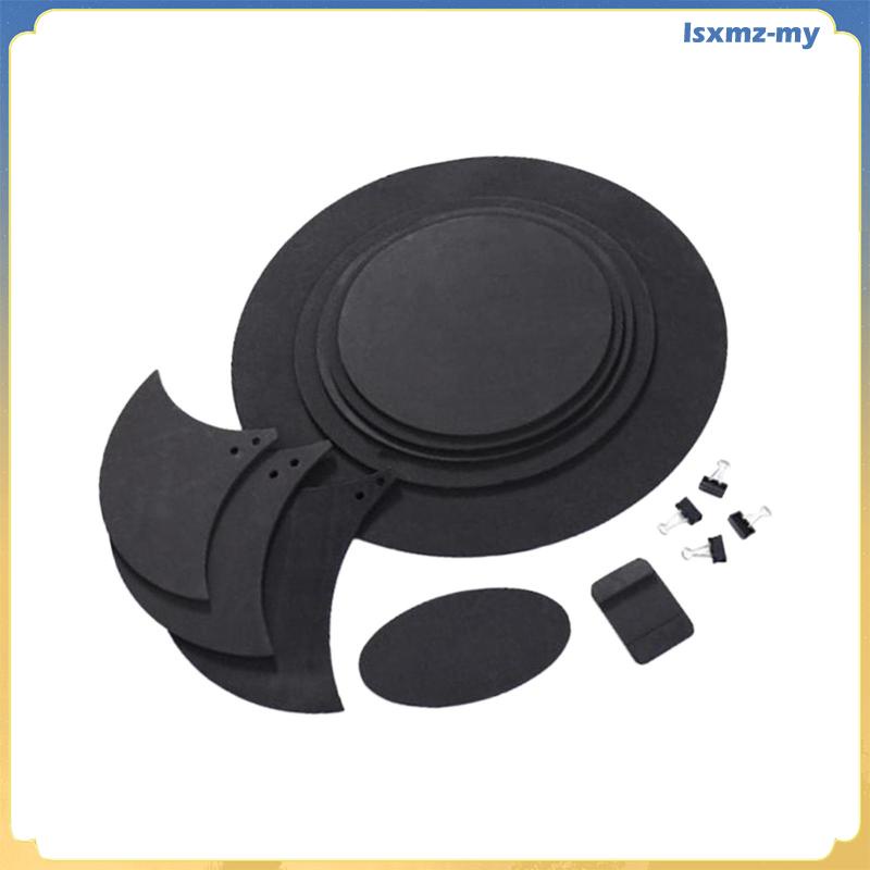 Kit 10 Pads De Sourdine Pour Batterie - Amortisseurs EVA Pour Caisses Et Cymbales, Pratique Silencieuse à La Maison